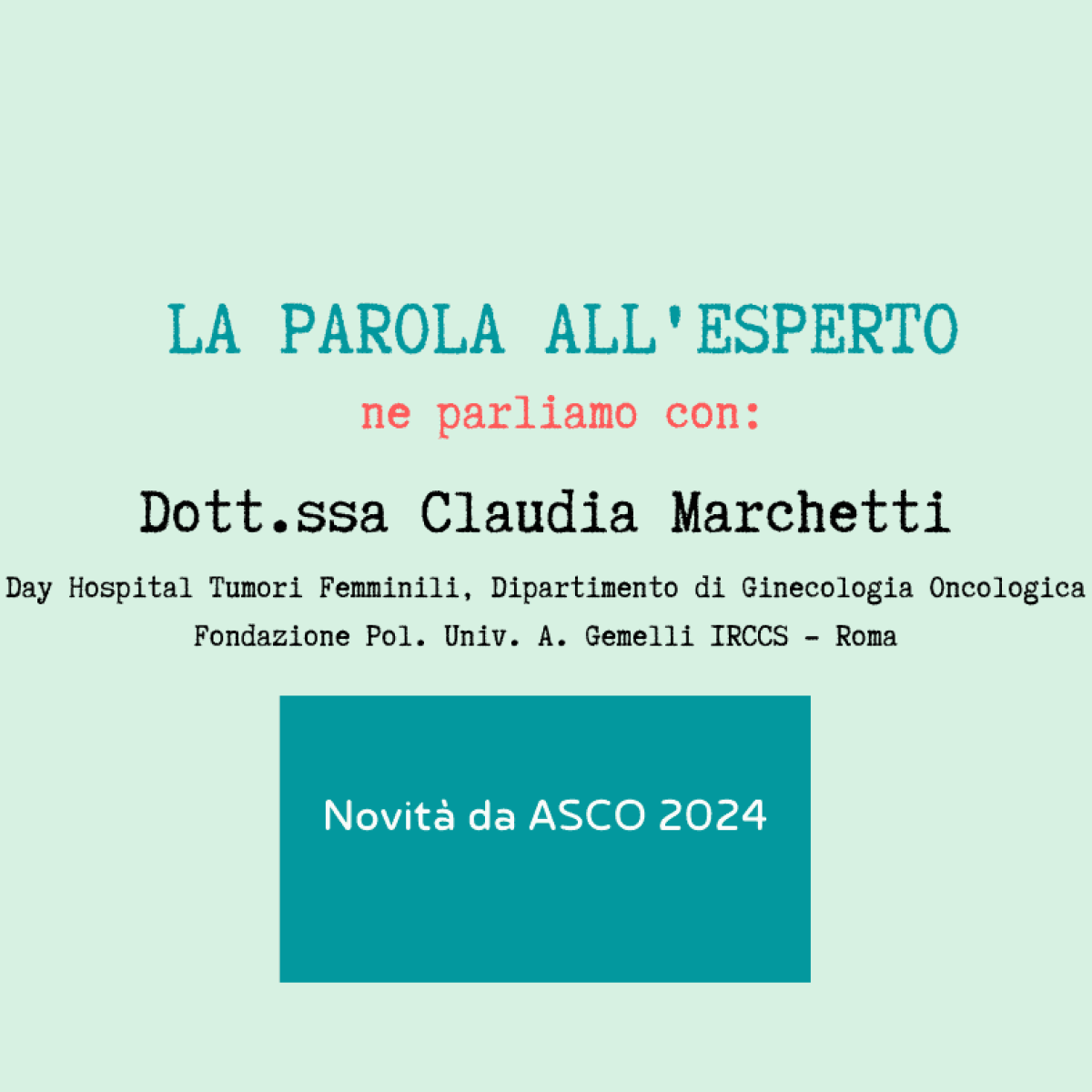 La parola all'esperto Marchetti