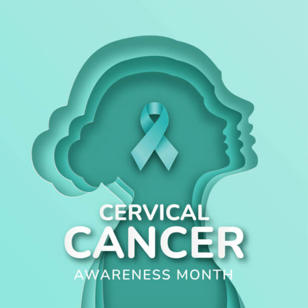 Cervical Cancer Awareness Month Illustration Design on January